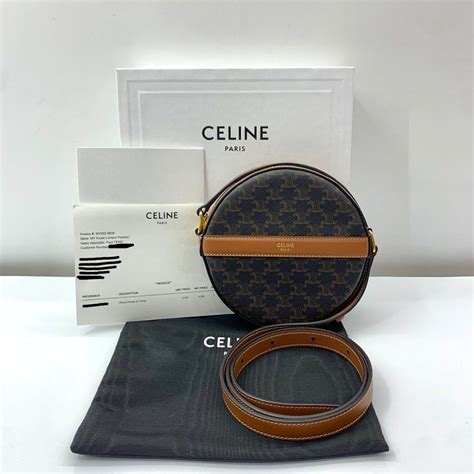 celine 白色包|Celine round bag.